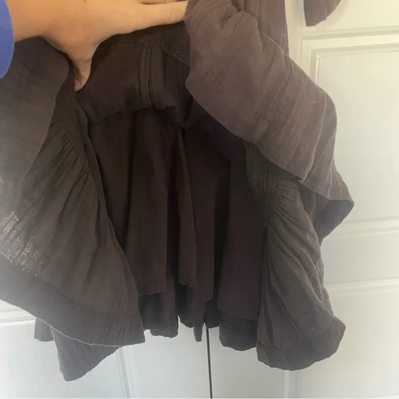 NWT Free People Easy To Love Bubble Mini Dress size medium color expresso beans - Picture 7 of 12